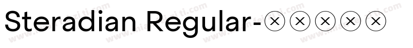 Steradian Regular字体转换